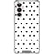 White and Black Polka Dots Galaxy A16 5G Clear Case