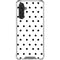White and Black Polka Dots Galaxy A17 Clear Case