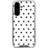 White and Black Polka Dots Galaxy A36 5G Clear Case