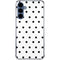 White and Black Polka Dots Galaxy A55 5G Clear Case