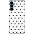 White and Black Polka Dots Galaxy A55 5G Clear Case