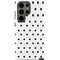 White and Black Polka Dots Galaxy S23 Ultra Pro Case