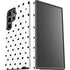 White and Black Polka Dots Galaxy S23 Ultra Pro Case
