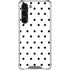 White and Black Polka Dots Galaxy S24 FE Clear Case