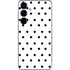 White and Black Polka Dots Galaxy S24 Plus Skin