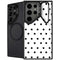 White and Black Polka Dots Galaxy S25 Ultra Kickstand Case