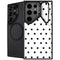 White and Black Polka Dots Galaxy S24 Ultra Kickstand Case