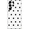 White and Black Polka Dots Galaxy S25 Ultra Skin