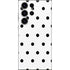 White and Black Polka Dots Galaxy S25 Ultra Skin