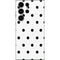 White and Black Polka Dots Galaxy S24 Ultra Skin
