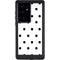 White and Black Polka Dots Galaxy S24 Ultra Waterproof Case