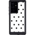 White and Black Polka Dots Galaxy S24 Ultra Waterproof Case