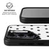 White and Black Polka Dots Galaxy S26 Kickstand Case