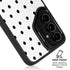 White and Black Polka Dots Galaxy S26 Kickstand Case