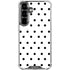 White and Black Polka Dots Galaxy S26 Plus Clear Case