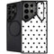 White and Black Polka Dots Galaxy S26 Ultra Kickstand Case
