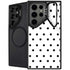 White and Black Polka Dots Galaxy S26 Ultra Kickstand Case