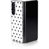 White and Black Polka Dots Galaxy Z Fold5 5G Skin