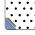 White and Black Polka Dots Galaxy Z Fold5 5G Skin