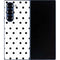 White and Black Polka Dots Galaxy Z Fold6 Skin