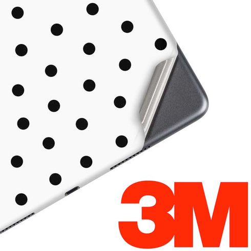 White and Black Polka Dots iPad Skins
