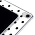 White and Black Polka Dots iPad 11th Gen (2025) Clear Case