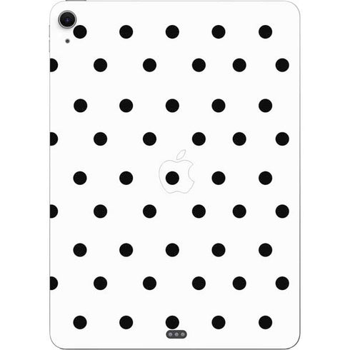 White and Black Polka Dots Apple iPad Air Skin