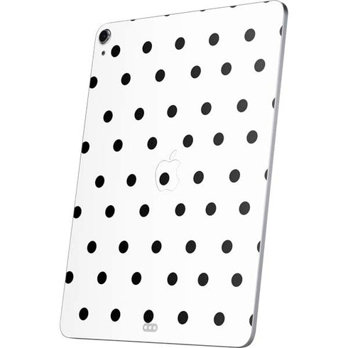 White and Black Polka Dots Apple iPad Air Skin