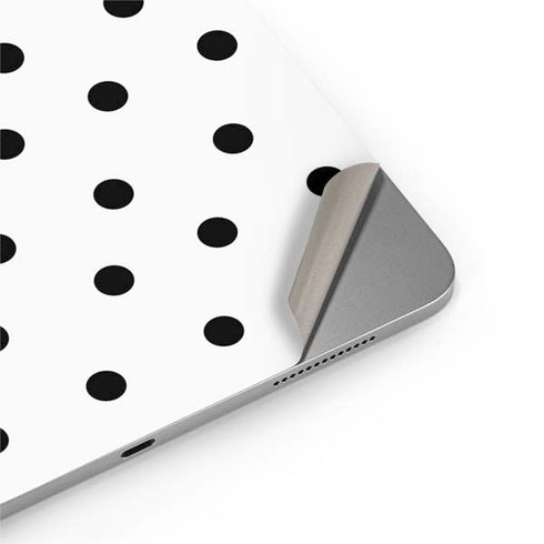 White and Black Polka Dots Apple iPad Air Skin