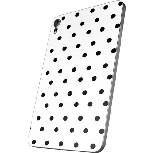 White and Black Polka Dots Apple iPad Mini Skin