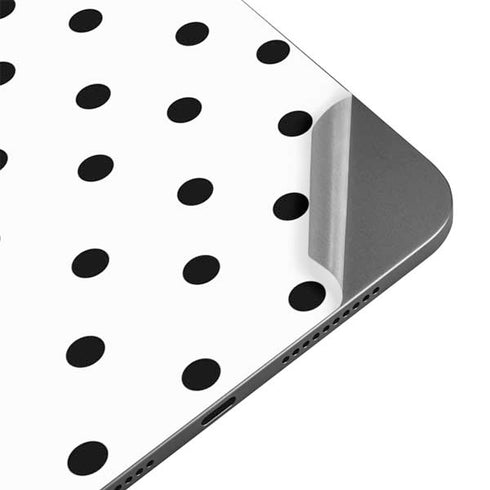 White and Black Polka Dots Apple iPad Mini Skin
