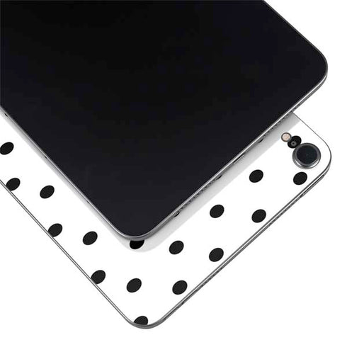 White and Black Polka Dots Apple iPad Mini Skin