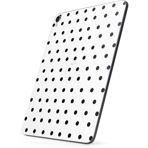 White and Black Polka Dots Apple iPad Pro Skin