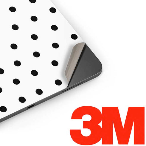 White and Black Polka Dots Apple iPad Pro Skin