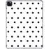 White and Black Polka Dots iPad Pro 11in (2024) Clear Case