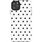 White and Black Polka Dots iPhone Cases