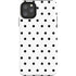 White and Black Polka Dots iPhone Cases