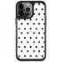 White and Black Polka Dots iPhone Cases
