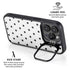 White and Black Polka Dots iPhone 14 Pro Kickstand Case