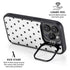 White and Black Polka Dots iPhone 14 Pro Max Kickstand Case
