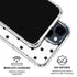 White and Black Polka Dots iPhone 15 Clear Case
