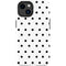 White and Black Polka Dots iPhone 15 Impact Case
