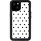 White and Black Polka Dots iPhone 15 Plus Waterproof Case