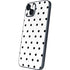 White and Black Polka Dots iPhone 15 Skin
