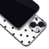 White and Black Polka Dots iPhone 15 Skin