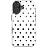 White and Black Polka Dots iPhone 16 Impact Case