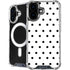 White and Black Polka Dots iPhone 16 MagSafe Case