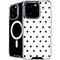 White and Black Polka Dots iPhone 16 Pro MagSafe Case