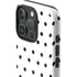 White and Black Polka Dots iPhone 16 Pro Max Impact Case