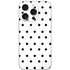 White and Black Polka Dots iPhone 16 Pro Skin